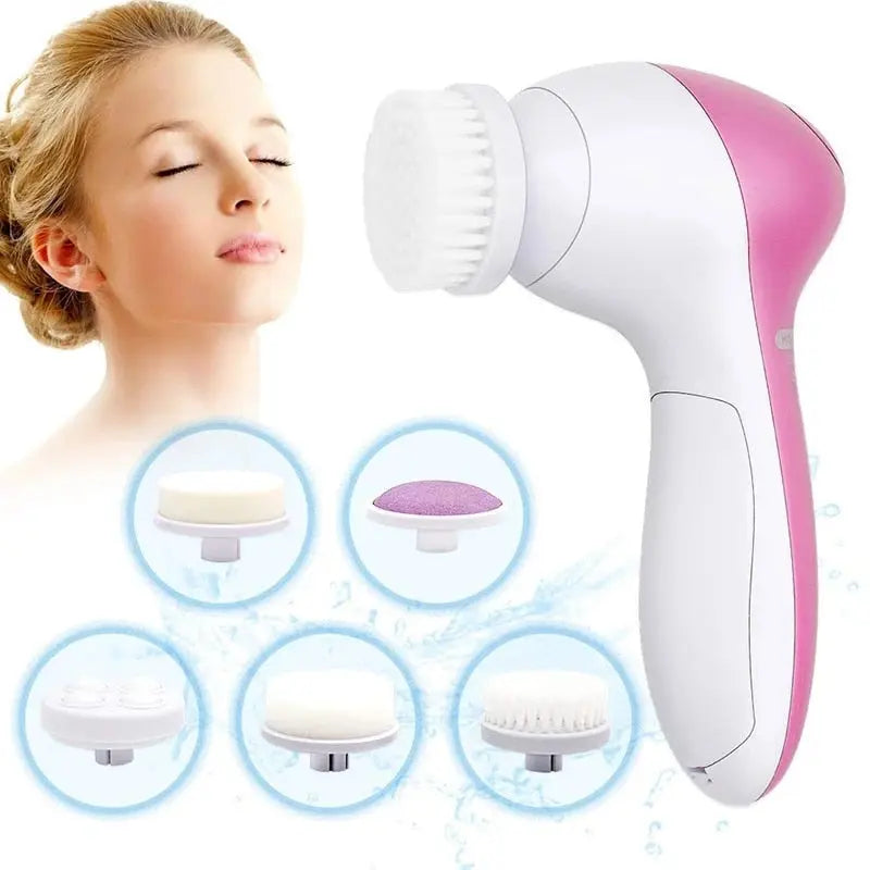 Escova de Limpeza e Esfoliação de Pele Facial 5 em 1 Tangorila