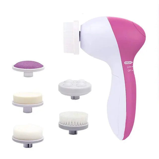 Escova de Limpeza e Esfoliação de Pele Facial 5 em 1 Tangorila