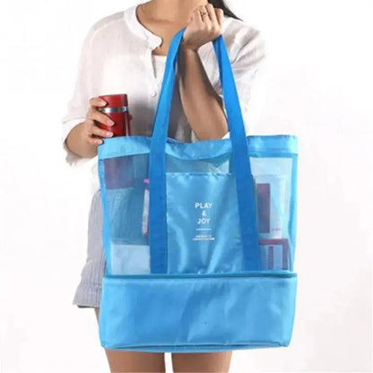 Tote Waterproof Bento Bag Swimming Bag Travel Storage Beach Bags Insulated Double Layer Picnic Ice Bag Tangorila