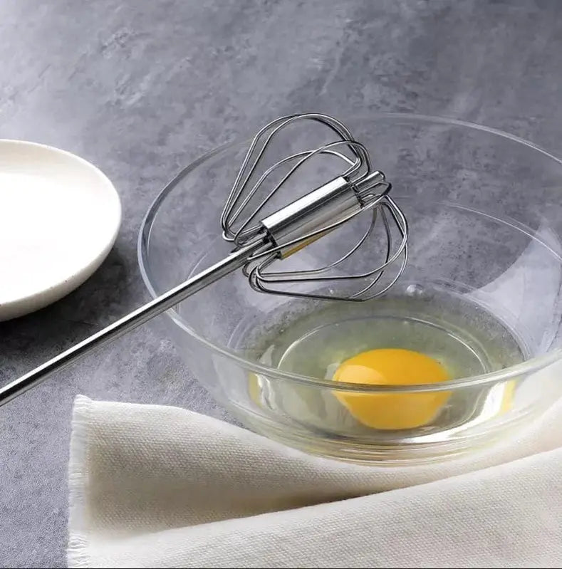 Batedor de Aço Inoxidável Semi-Automático - Utensílio de Cozinha Tangorila