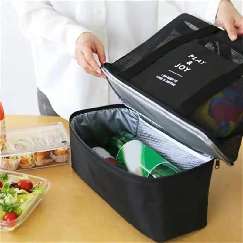 Tote Waterproof Bento Bag Swimming Bag Travel Storage Beach Bags Insulated Double Layer Picnic Ice Bag Tangorila