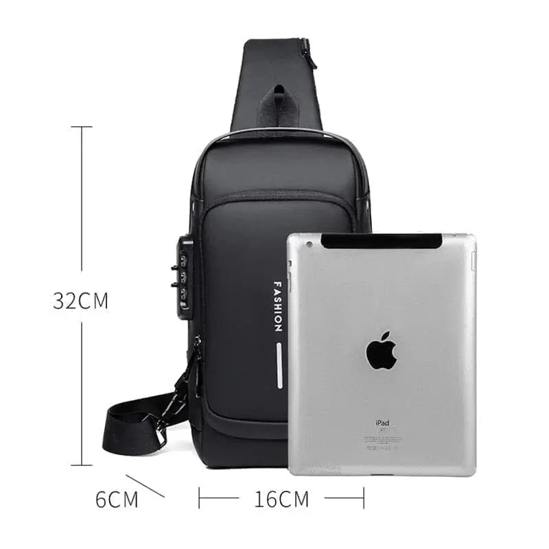 Mochila Anti-Furto com Senha USB Slim Bag Tangorila