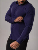Camisa Slim Social Elastano (Não amassa) Tangorila