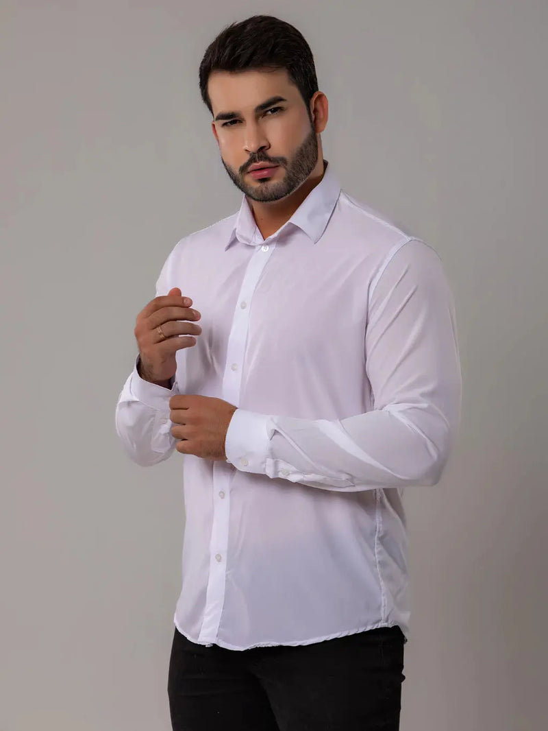 Camisa Slim Social Elastano (Não amassa) Tangorila