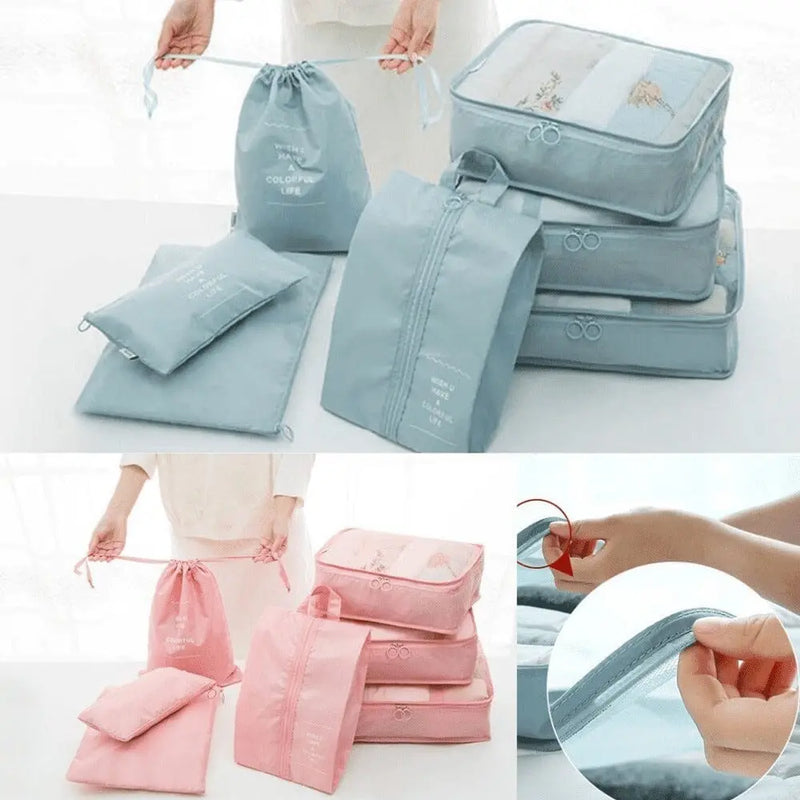 Kit 7 Bolsas Organizadoras Para Mala de Viagem STORAGE BAG - PAGUE 4 LEVE 7 - SUPER PROMOÇÃO POR TEMPO LIMITADO 