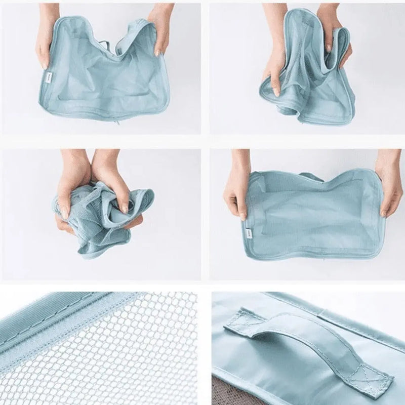 Kit 7 Bolsas Organizadoras Para Mala de Viagem STORAGE BAG - PAGUE 4 LEVE 7 - SUPER PROMOÇÃO POR TEMPO LIMITADO