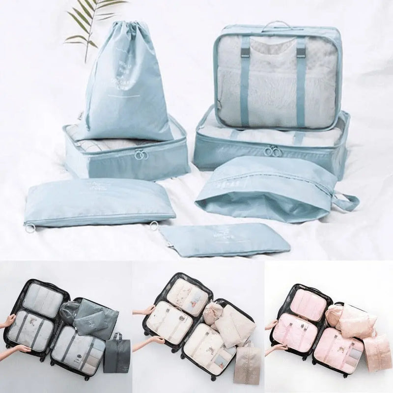Kit 7 Bolsas Organizadoras Para Mala de Viagem STORAGE BAG - PAGUE 4 LEVE 7 - SUPER PROMOÇÃO POR TEMPO LIMITADO