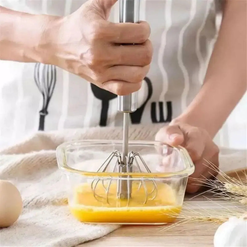 Batedor de Aço Inoxidável Semi-Automático - Utensílio de Cozinha Tangorila