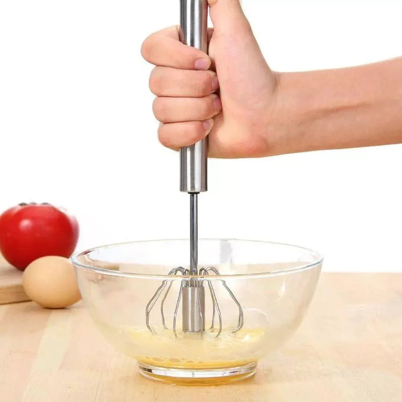 Batedor de Aço Inoxidável Semi-Automático - Utensílio de Cozinha Tangorila